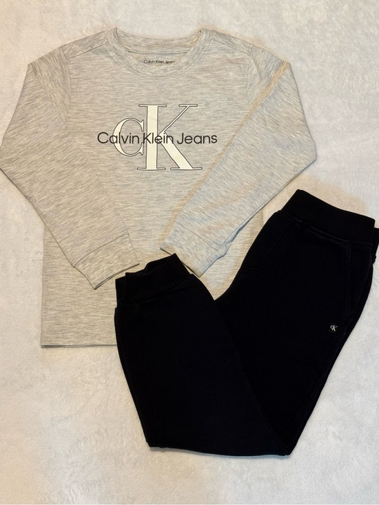 Calvin Klein Other - Calvin Klein Gray Logo Sweatshirt with Black Joggers